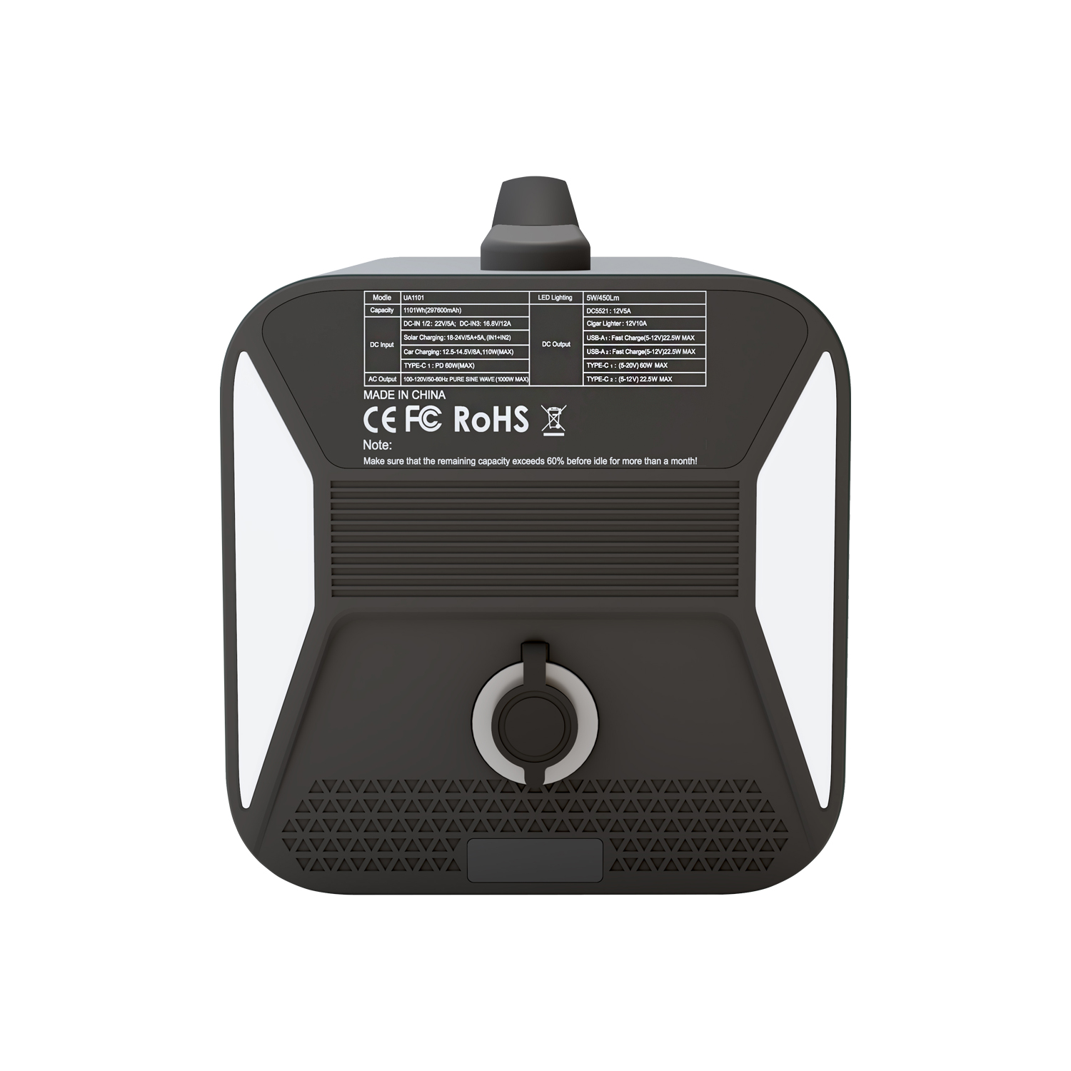 Shinegiant I Com alto desempenho I 1000W 1000Wh Camping Portable Power Station