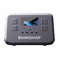 Shinegiant SG300P I Carregamento sem fio I 300W 300Wh LiFePO4 Bateria Estação de energia portátil